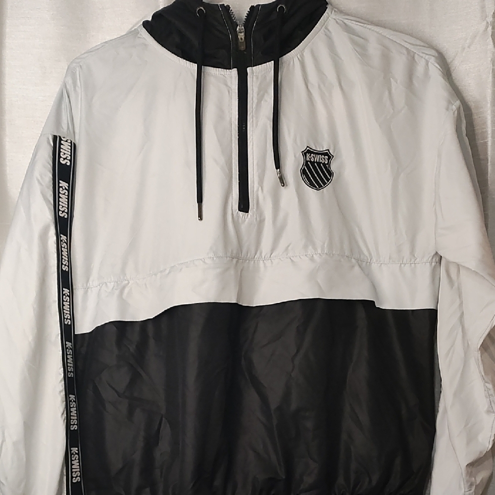 K-Swiss Men's‎ Black and White Jacket